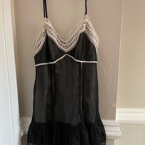 adorable black vintage slip!